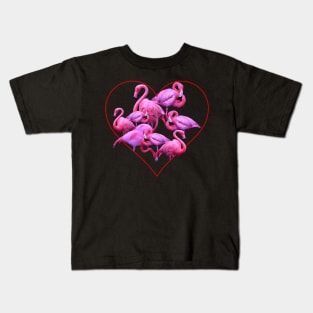 My Flamingo Heart Kids T-Shirt